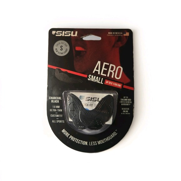 SISU Other - SISU Small NextGen Aero Guard 1.6mm Youth Mouthguard Charcoal Black S16-NG-2